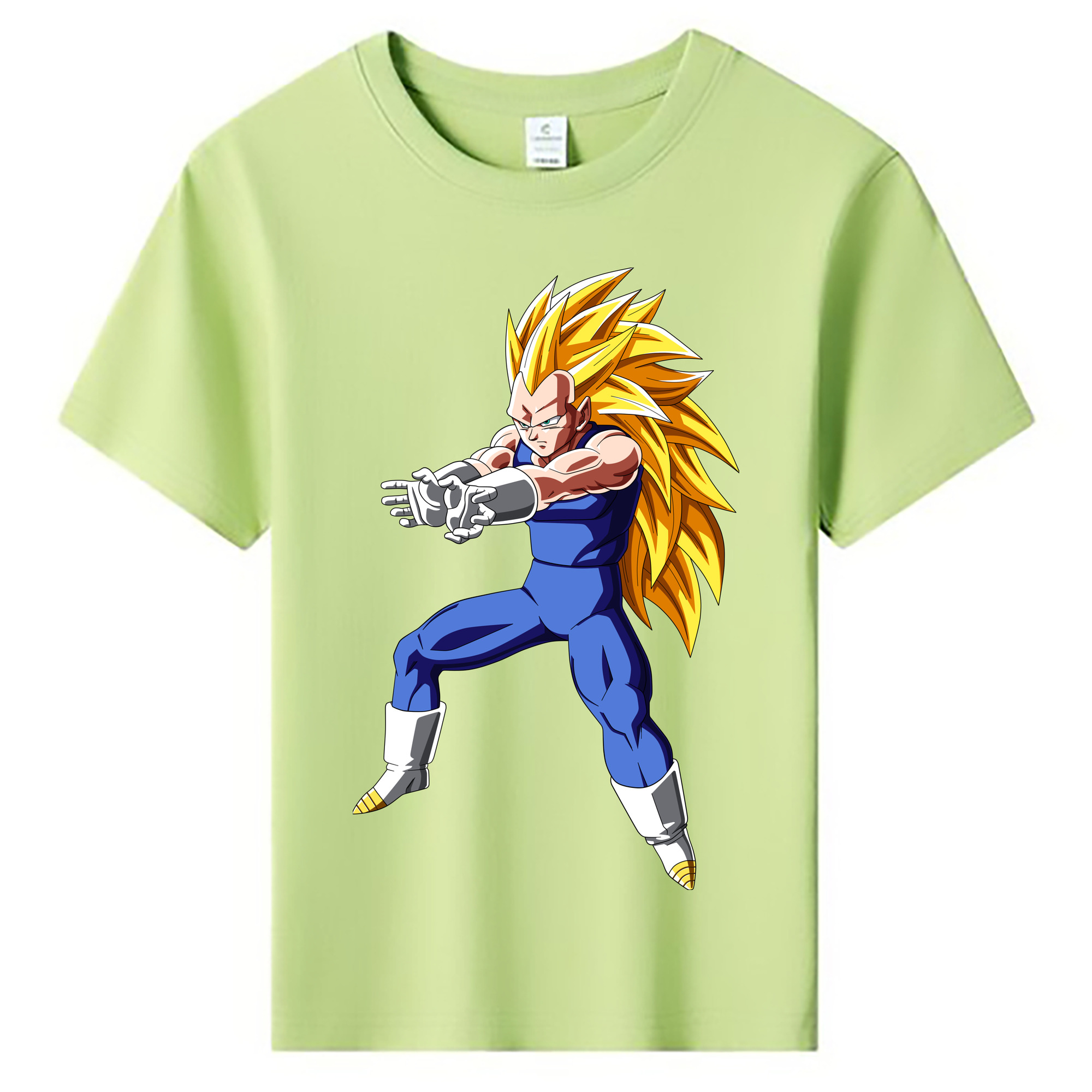 （画像用） ドラゴンボール ベジータ四世（Bejīta Yonsei）DRAGON BALL Vegeta IV 綿100％キッズTシャツ（フロントプリント）